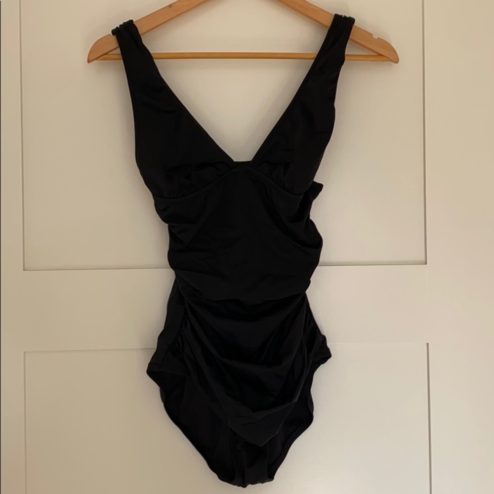 Jcrew black one piece size 4